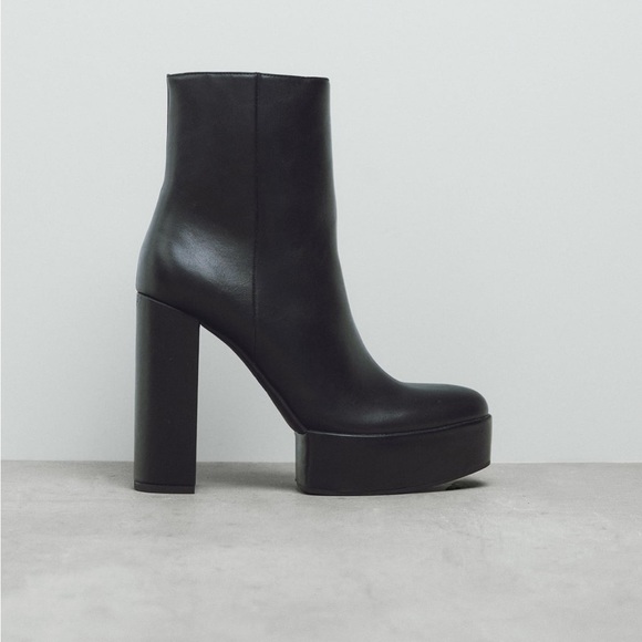 Brand New Zara leather boots size 10 and they are very comfortable - Picture 2 of 2